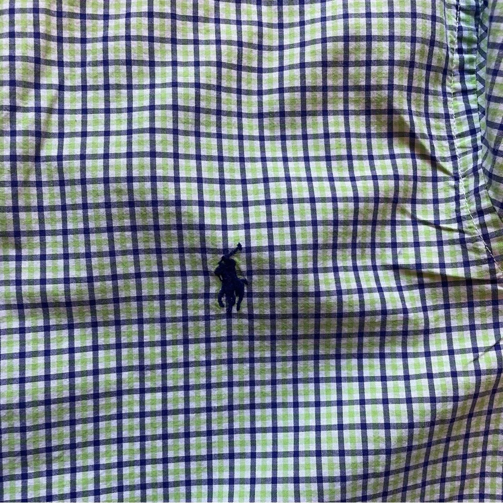 Ralph Lauren Blue & Green Plaid Long Sleeve Button Down size XL (18-20)